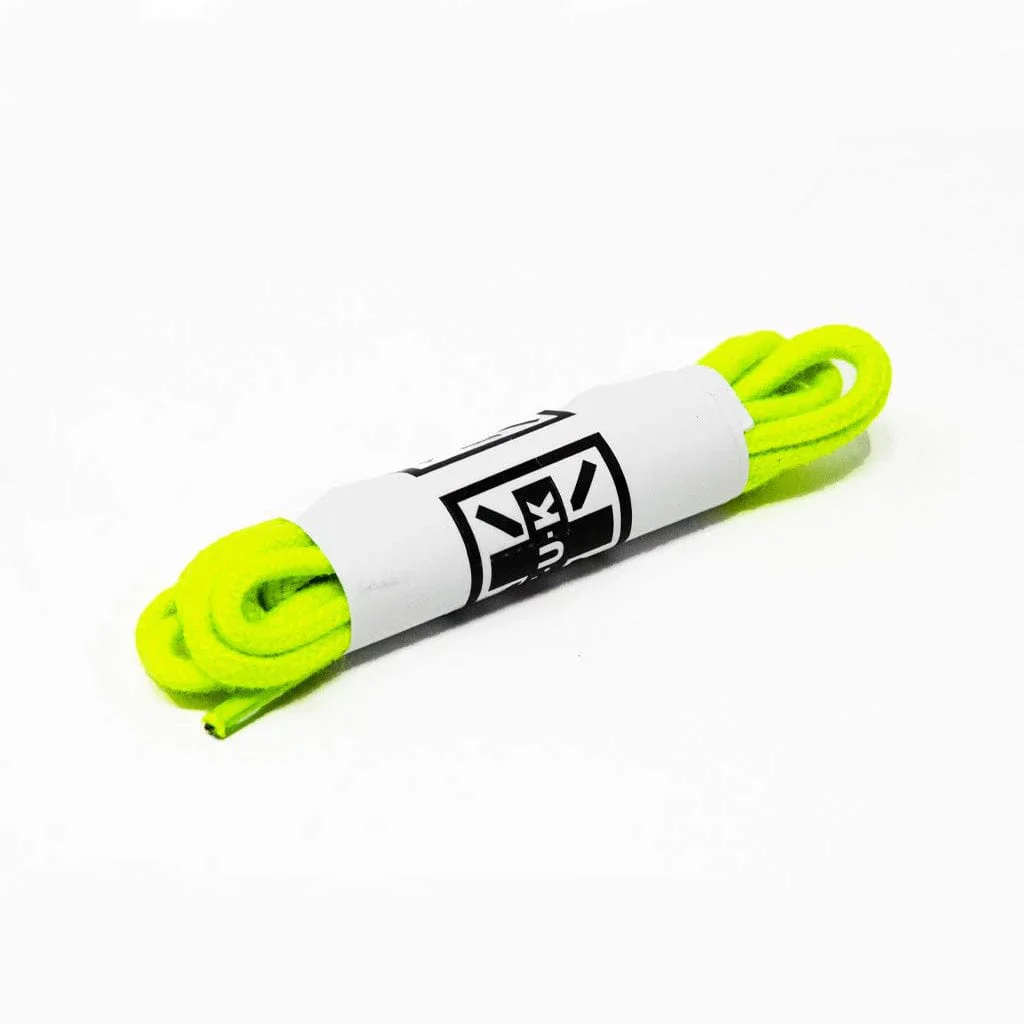 75cm Neon Green Round Laces