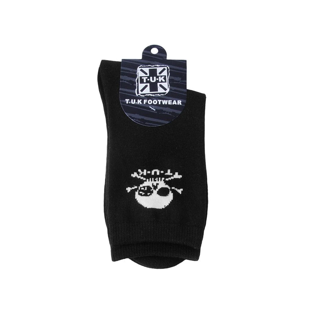 Crew Sock Black Skull Logo - Image 2