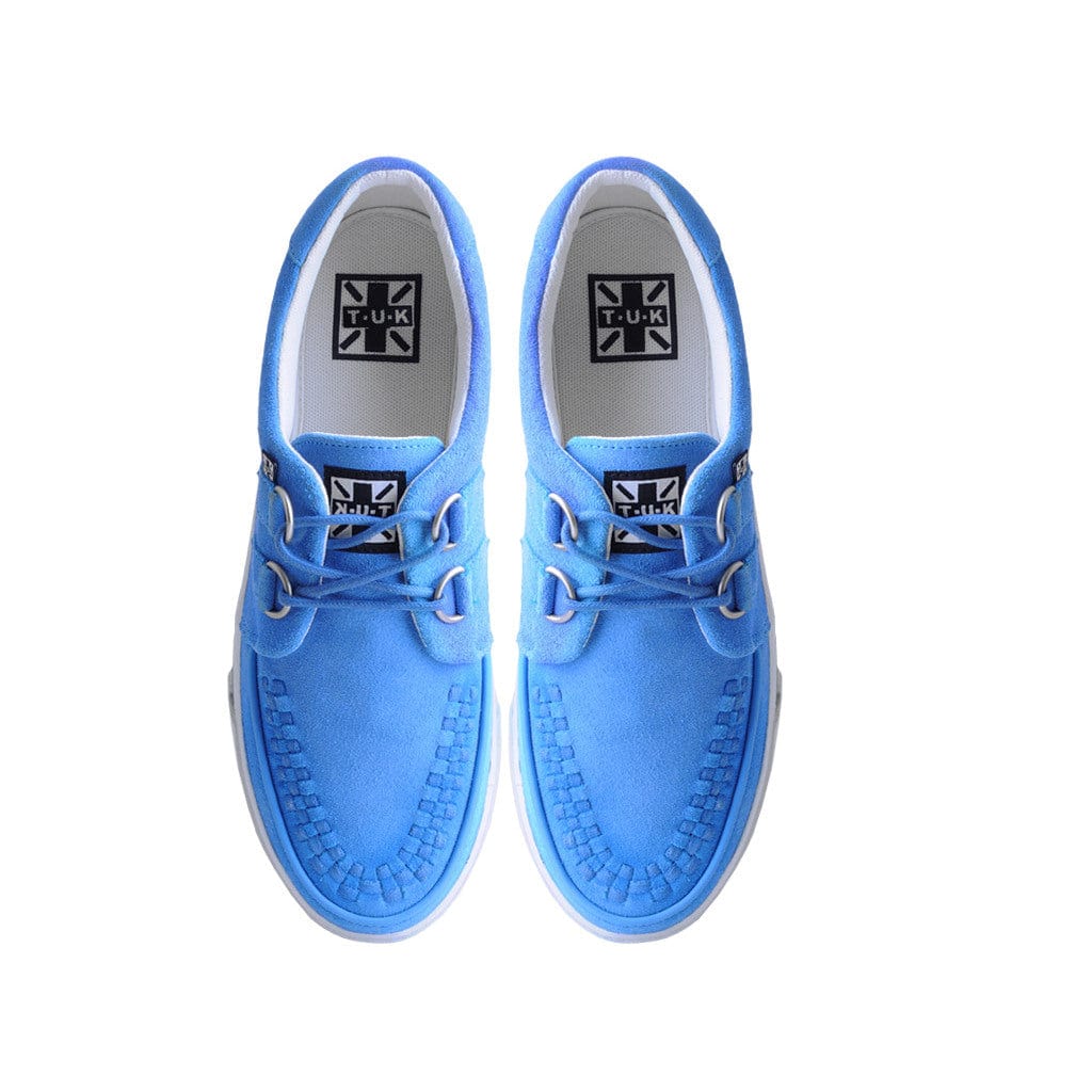 Creeper Sneaker Blue & White Suede - Image 5