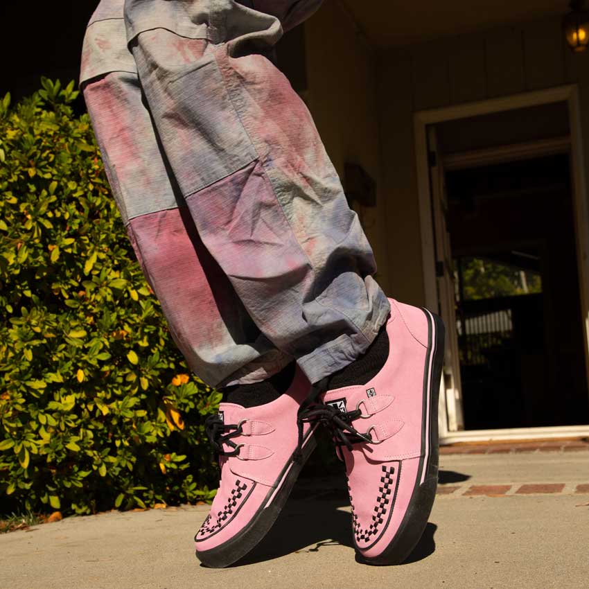 Creeper Sneaker Pink Suede - Image 2