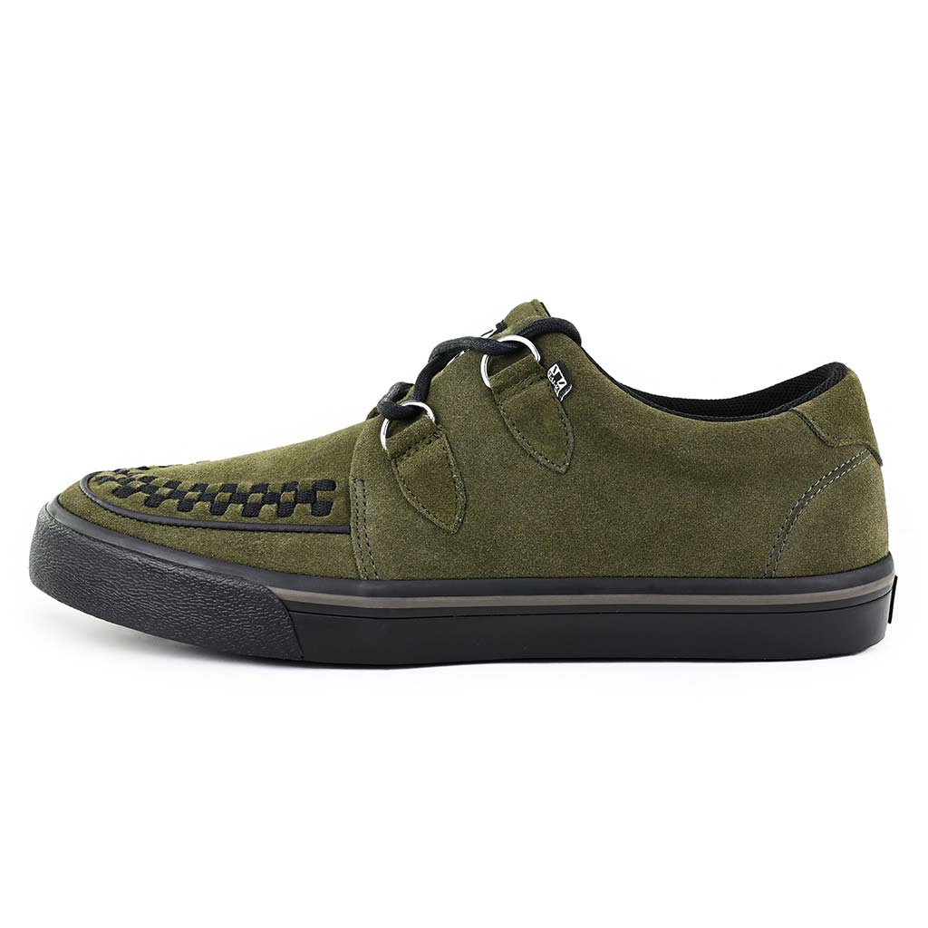Creeper Sneaker Khaki Green Suede