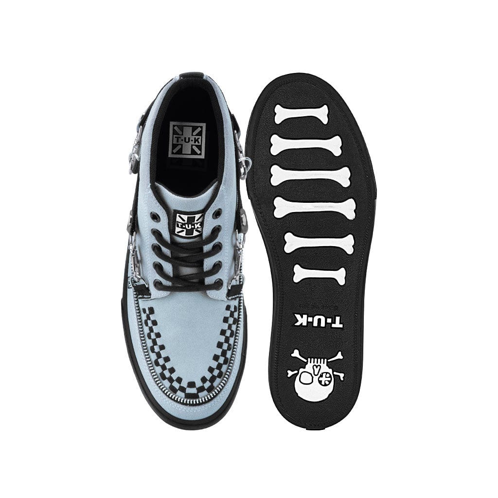 Creeper Bondage Sneaker Mid Top Cool Grey Suede - Image 2