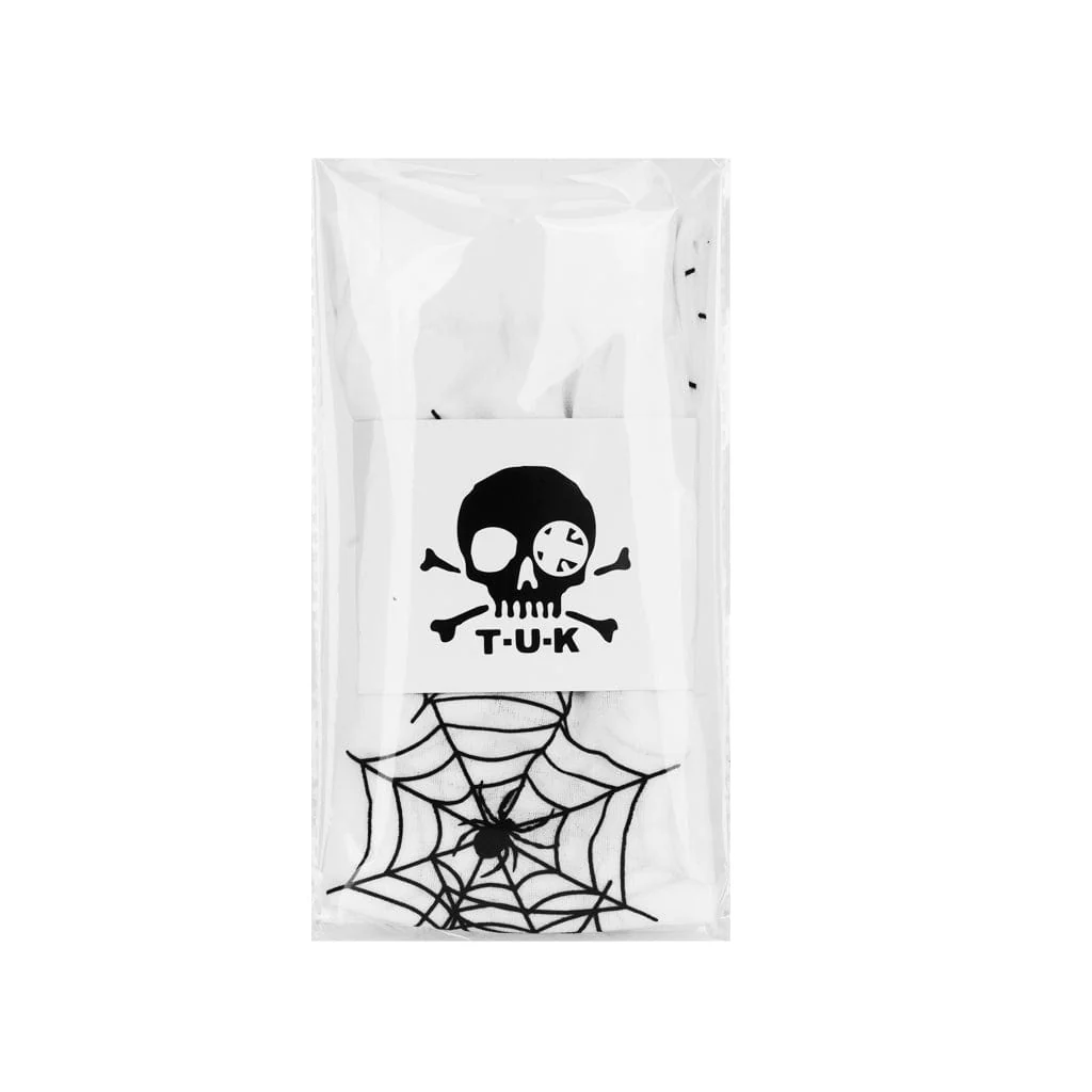 Knee High White Spider Sock Women's - Image 3
